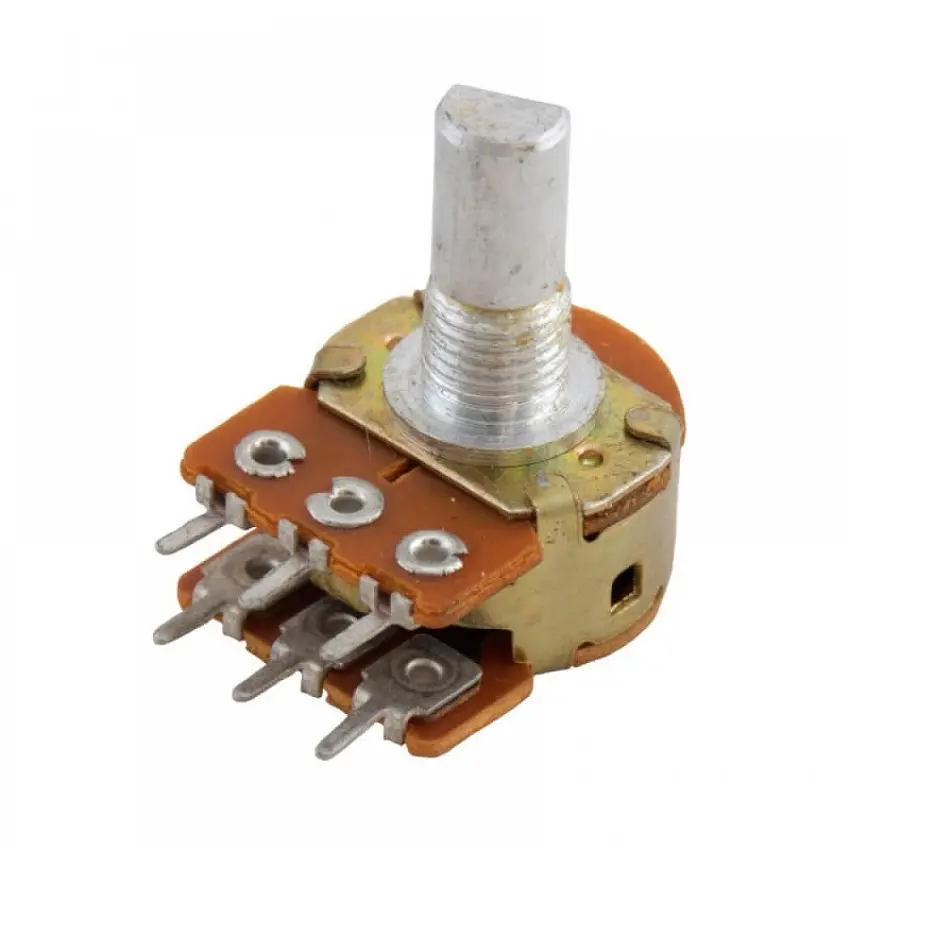 100K Rotary Dual Gang Potentiometer-D Shaft