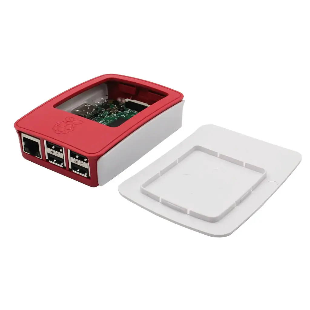 Raspberry Pi 3 Case for Raspberry Pi 3 Model B, B+ only Red/White