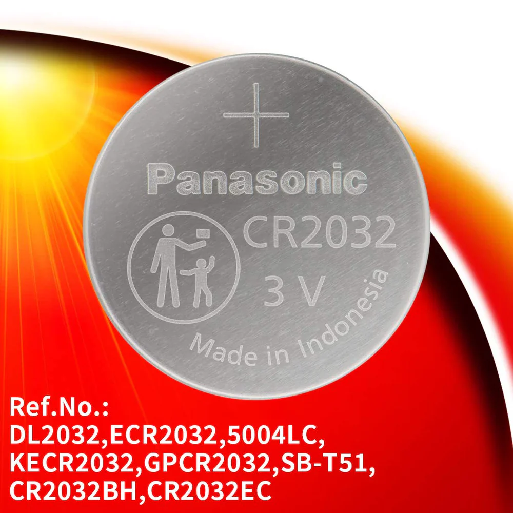 Panasonic: 3V Non-Rechargeable Round Lithium Coin Button Cells
