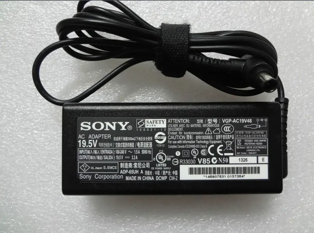 19.5V 3.3A (6.5mm*4.4mm) 65W Laptop AC Charger for SONY