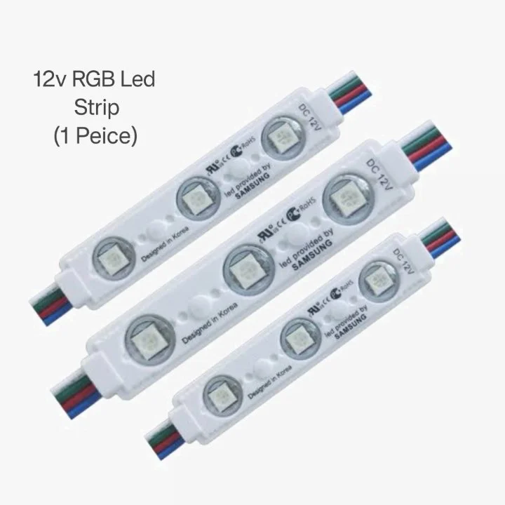 3 LED 12v RGB Optical Module Strip-5050 SMD Waterproof 4 Wire Interior Light