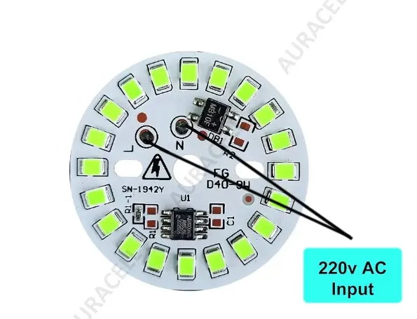 9-Watt 20-LEDs AC DOB Led Circular PCB for Led Bulbs Green