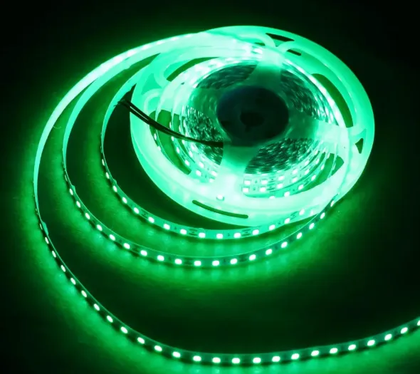 12V 120 Led Strip 5mm Roll Green Colour