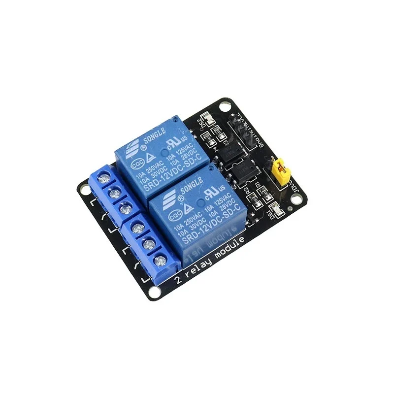 12V 2 Channel Relay Module (with Optocoupler)