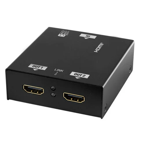 2 PORT HDMI SPLITTER (1IN-2OUT) Full HD 1080P HDMI 1.4 Splitter ( For TV, Laptop)