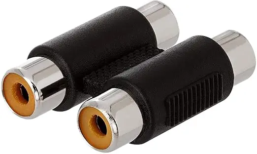2 RCA Female to 2 RCA Female Coupler Converter Jointer Jack