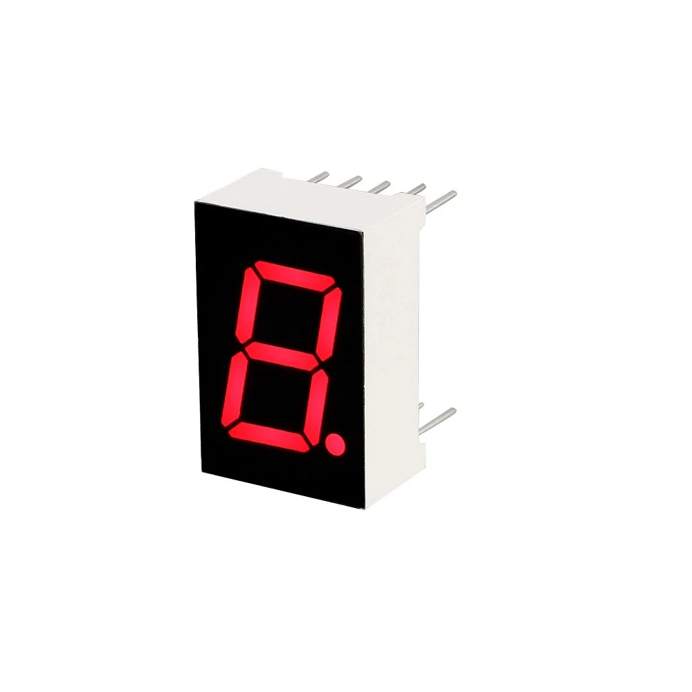 0.56 inch Red 1 Digit 7 Segment LED Display 10pin AC219 Common Anode(CC)
