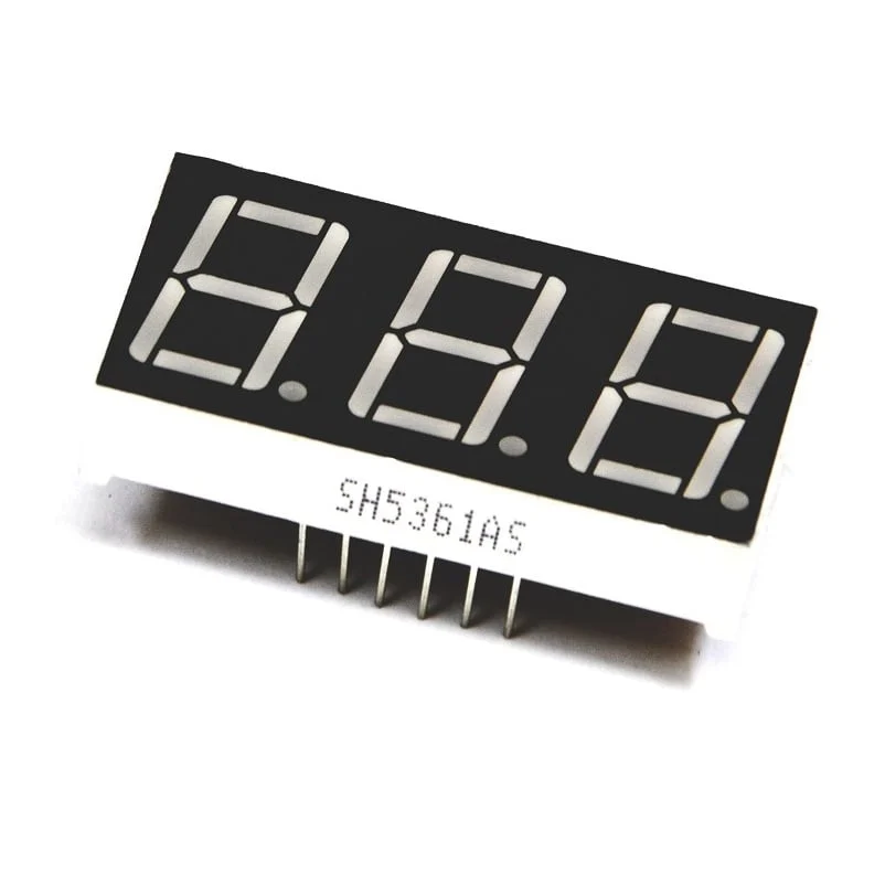 0.56 inch Red 3 Digit 7 Segment LED Display CC 12pin