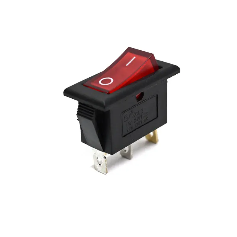 KCD3-3-101N-Lighted Rocker Switch SPST-3Pin(ON-OFF)