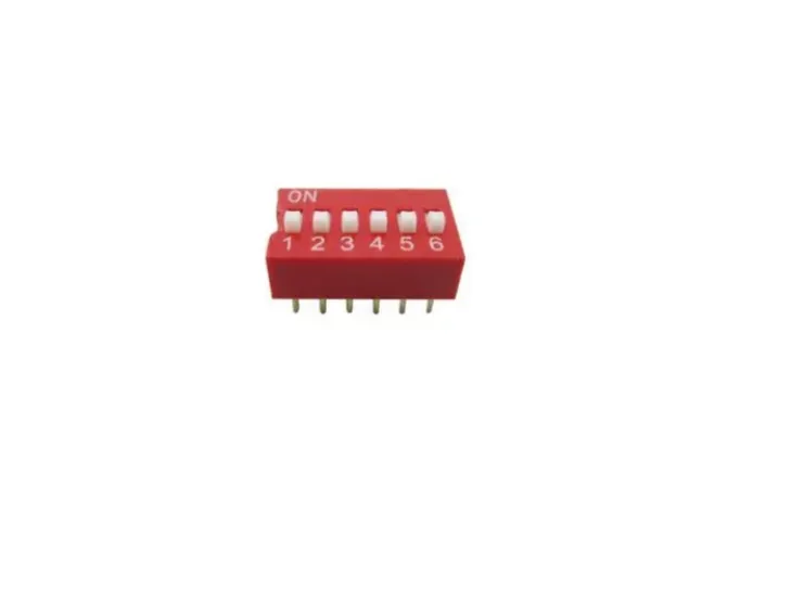 6 Pin Flat Dial Switch 2.54mm