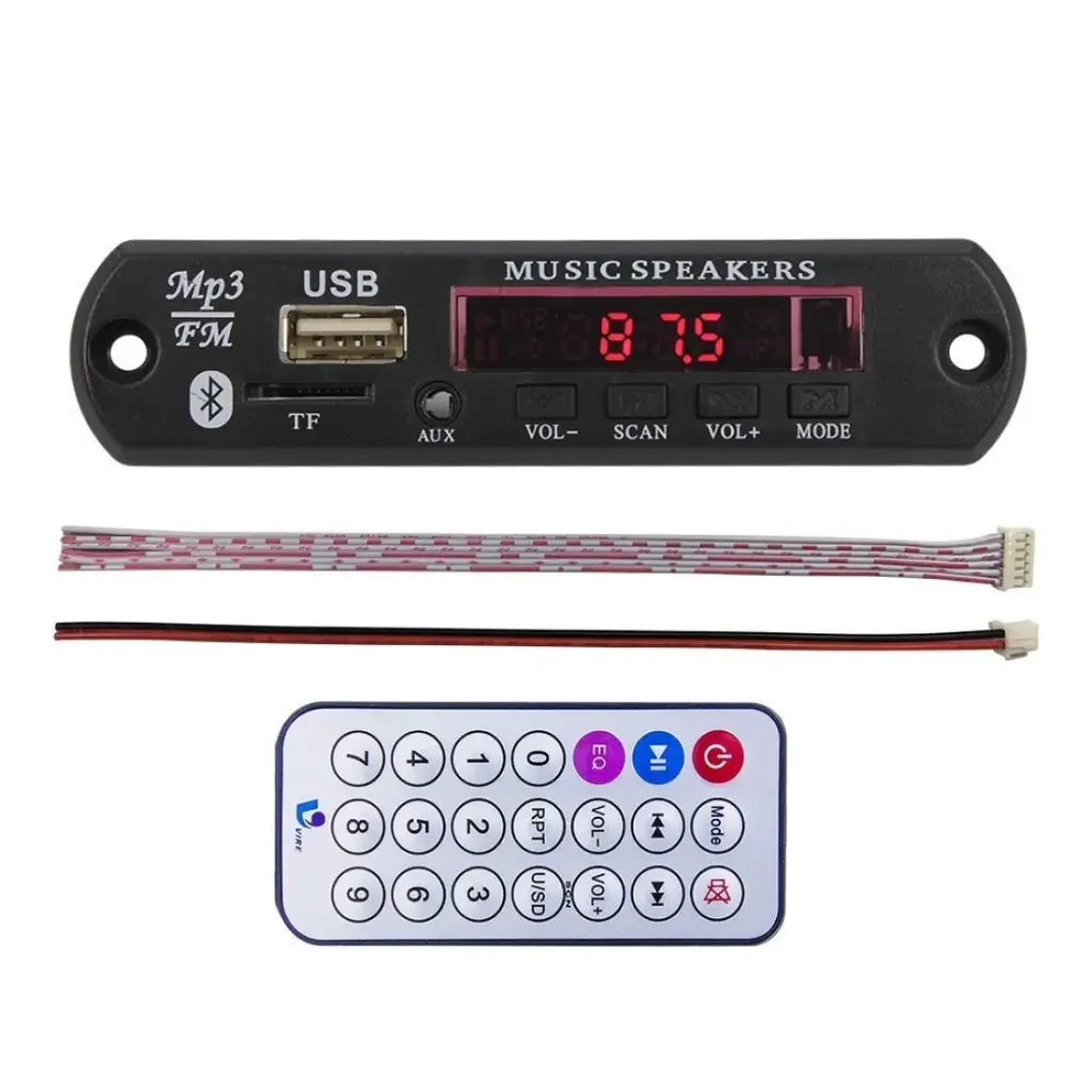 USB Panel Bluetooth/USB/FM/MP3 Player Module with Remote