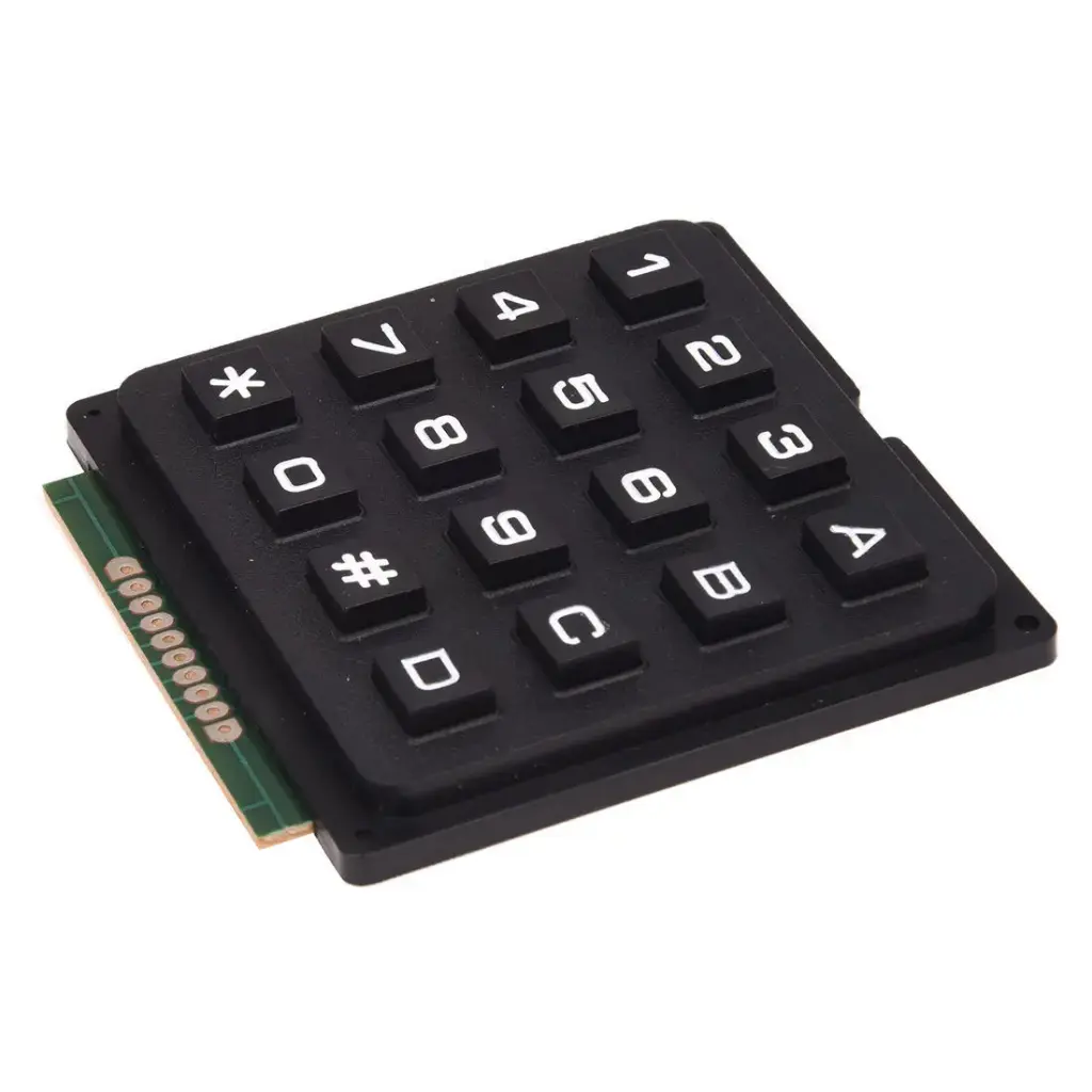 4×4 Matrix 16 Keyboard Keypad Black Heavy